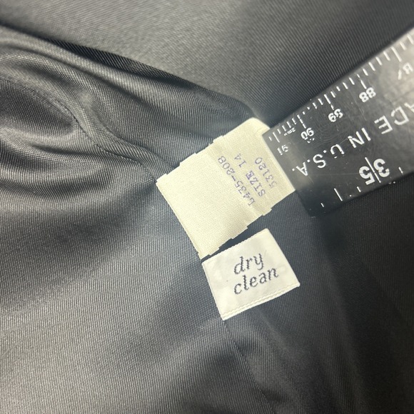 Vtg Pendleton Houndstooth Blazer Womens Size 14 100% Virgin Wool One Button USA - Picture 7 of 10